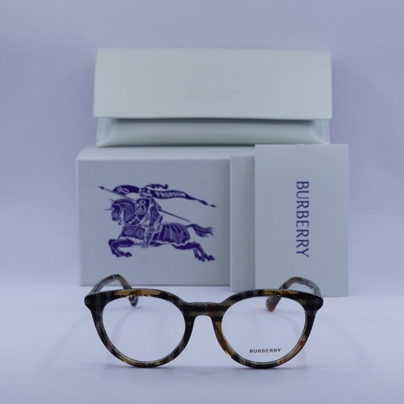 Burberry BE2429 4163 Cat Eye Eyeglasses 50mm – Check Sand - Picture 4 of 11